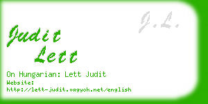 judit lett business card